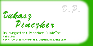 dukasz pinczker business card